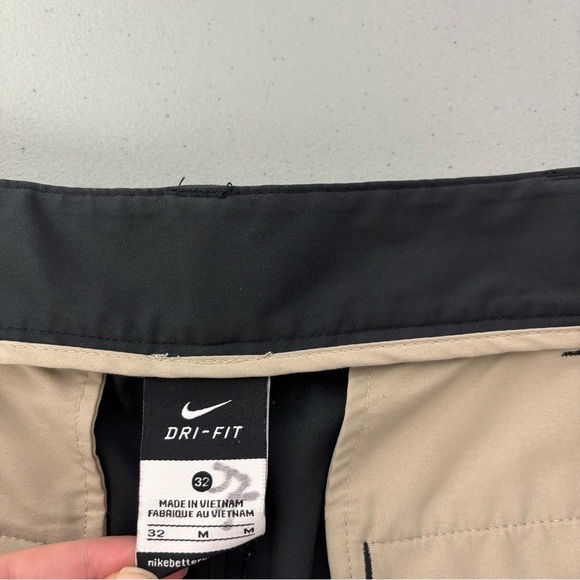 Nike Men's Golf Training Pant Black Size 32 Zip Flat Front Straight Leg - Picture 6 of 15